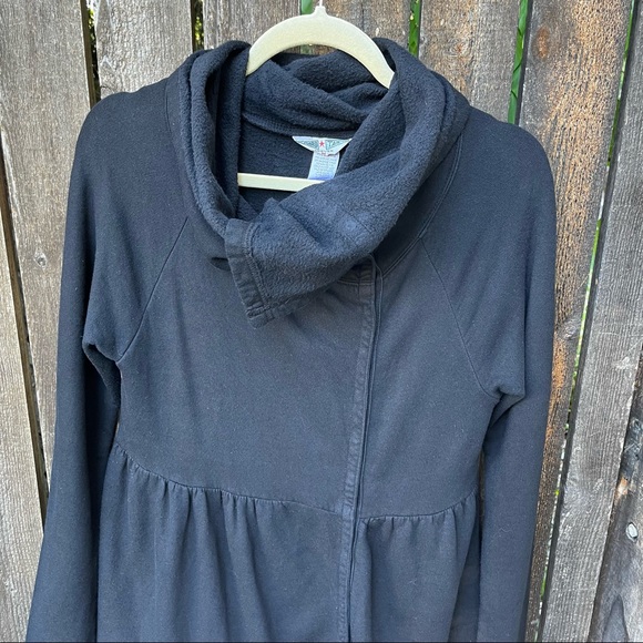 Hard Tail Forever Tiered Bamboo Cotton Jacket in Black Sz M - Picture 6 of 16